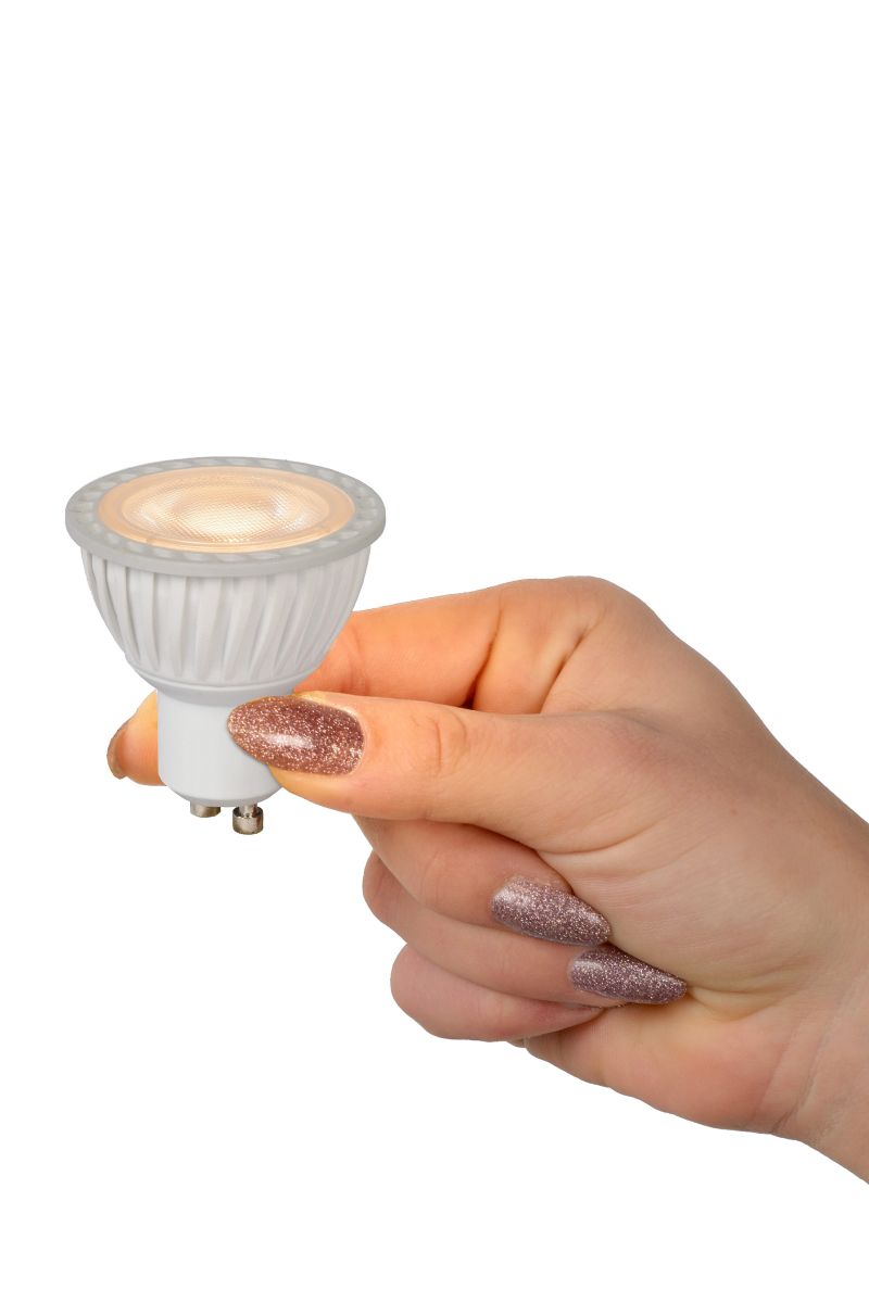 Lucide MR16 - LED žiarovka - Ø 5 cm - LED Rozm. - GU10 - 1x5W 2700K - 3 StepDim - Biela